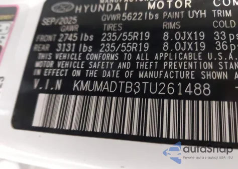 2026 Genesis Gv70 2.5T Select z USA, uszkodzony, nr VIN KMUMADTB3TU261488